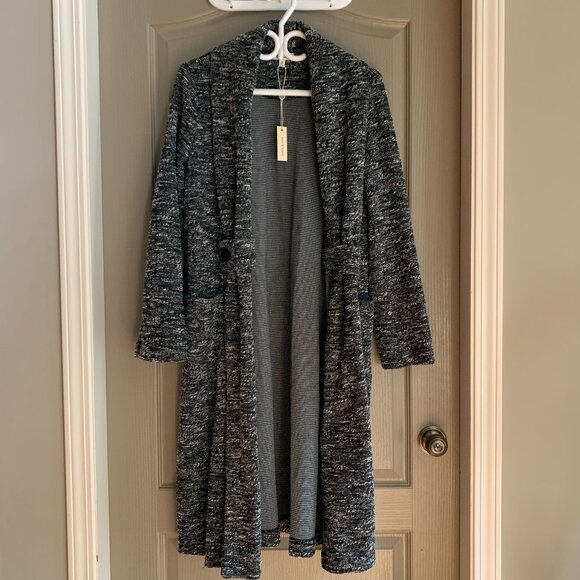 max studio comfy long cardigan sweater shacket NWT - Picture 1 of 13